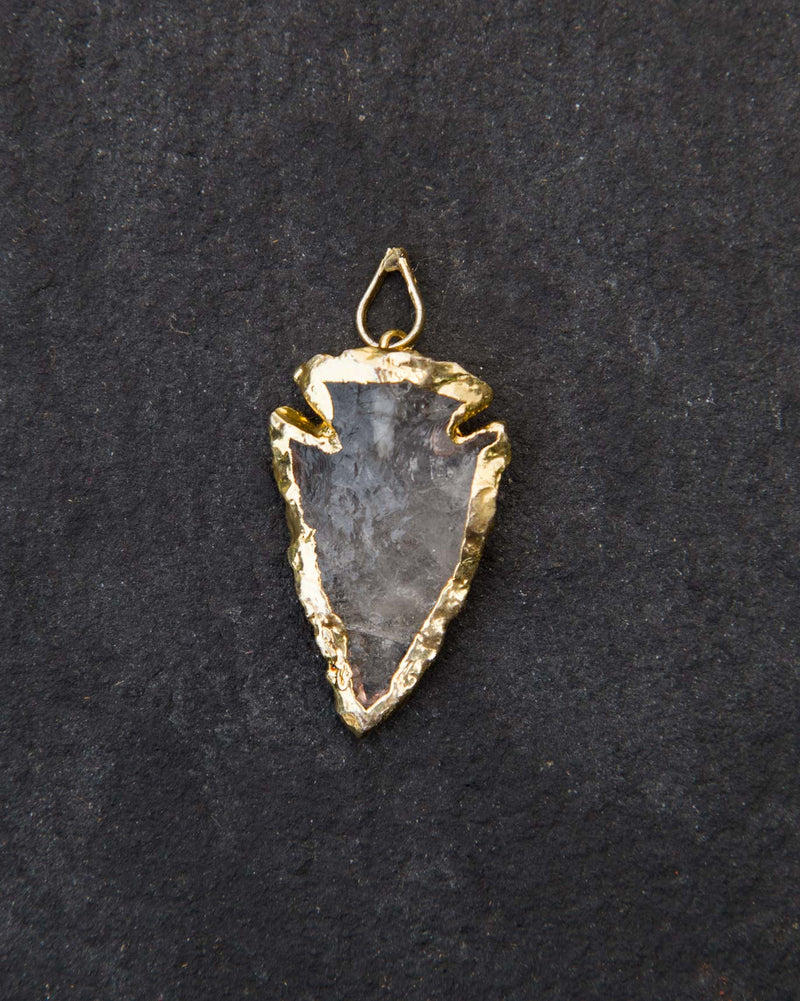 Arrowhead Gold Frame Pendant - Large