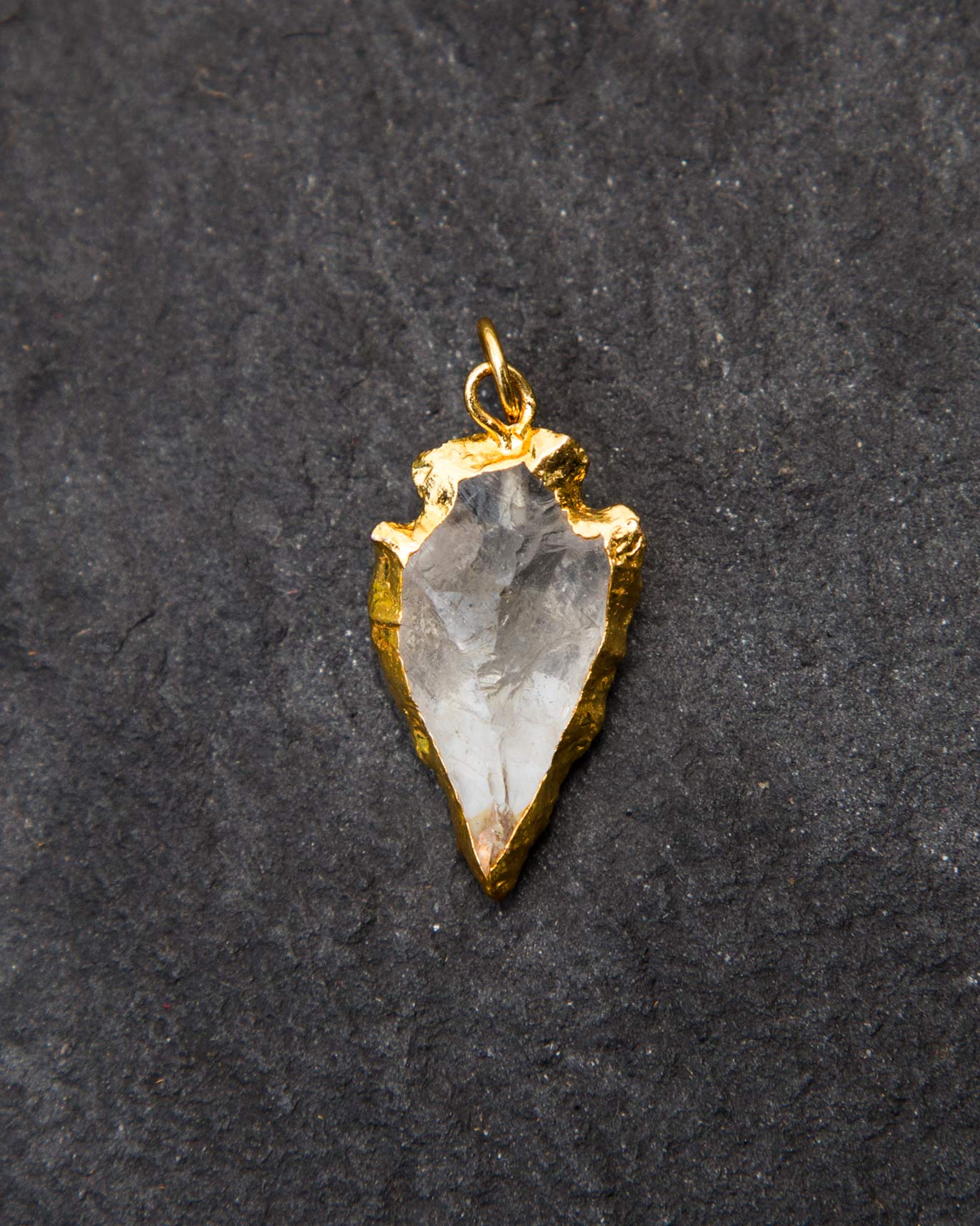 Arrowhead Gold Frame Pendant - Small