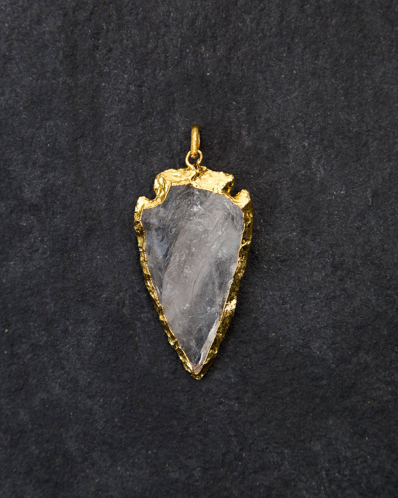 Arrowhead Gold Frame Pendant - Medium