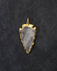 Arrowhead Gold Frame Pendant - Medium