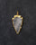 Arrowhead Gold Frame Pendant - Medium