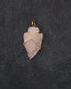 Arrowhead Rose Quartz Pendant - Medium