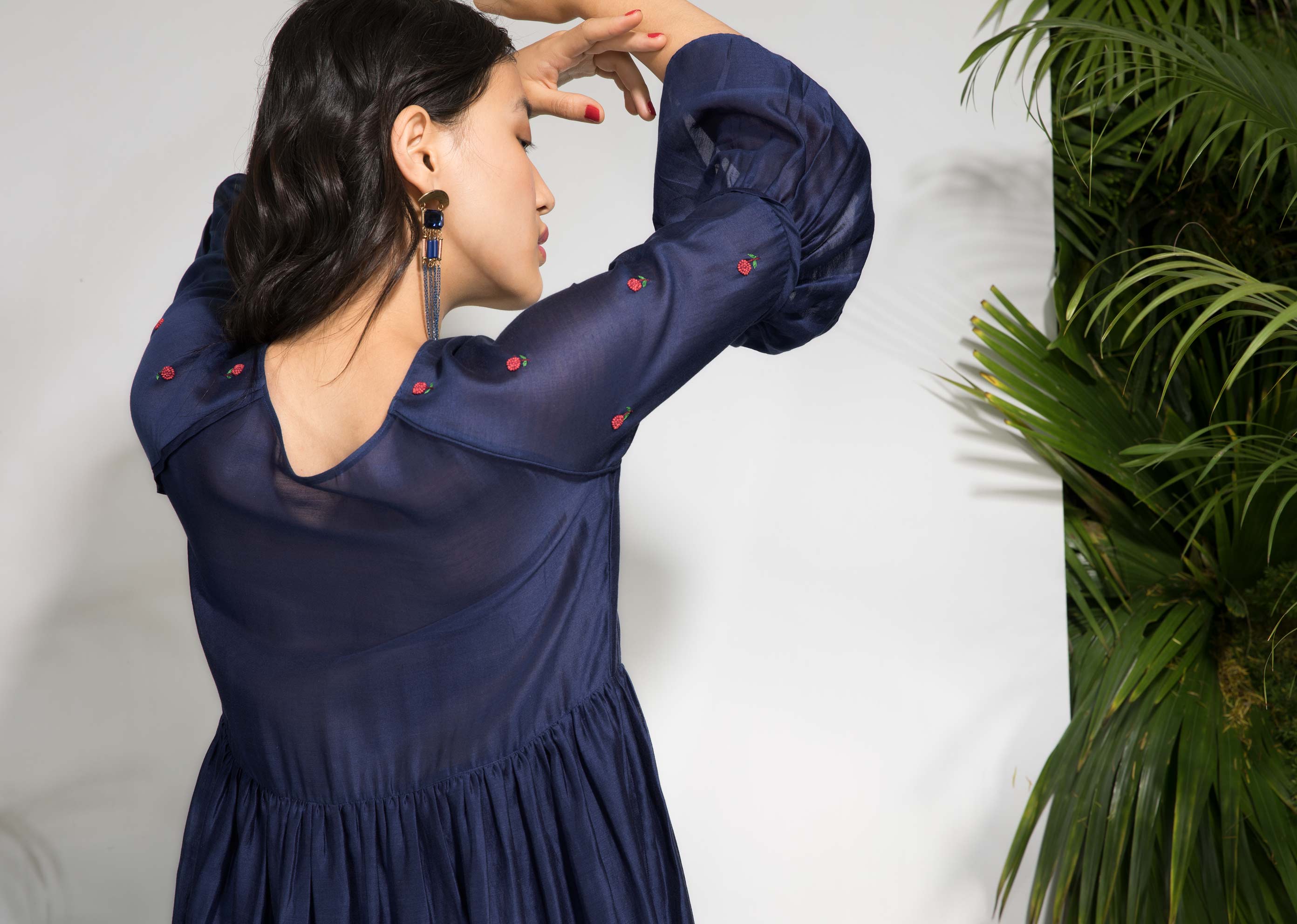 Midnight Raglan Sleeve Dress