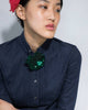 Daisy Brooch - Green