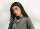 Mandarin Collar Top - Grey