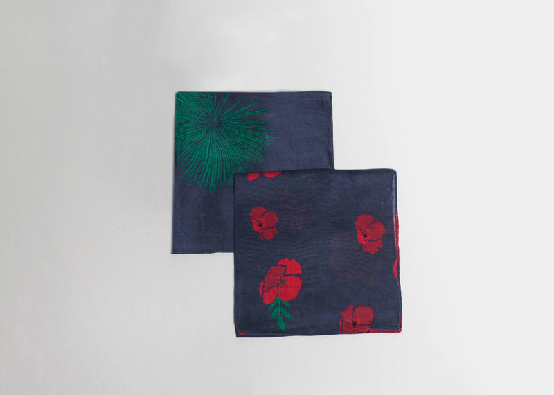 Midnight Wonderland Pocket Square (Set of 2)