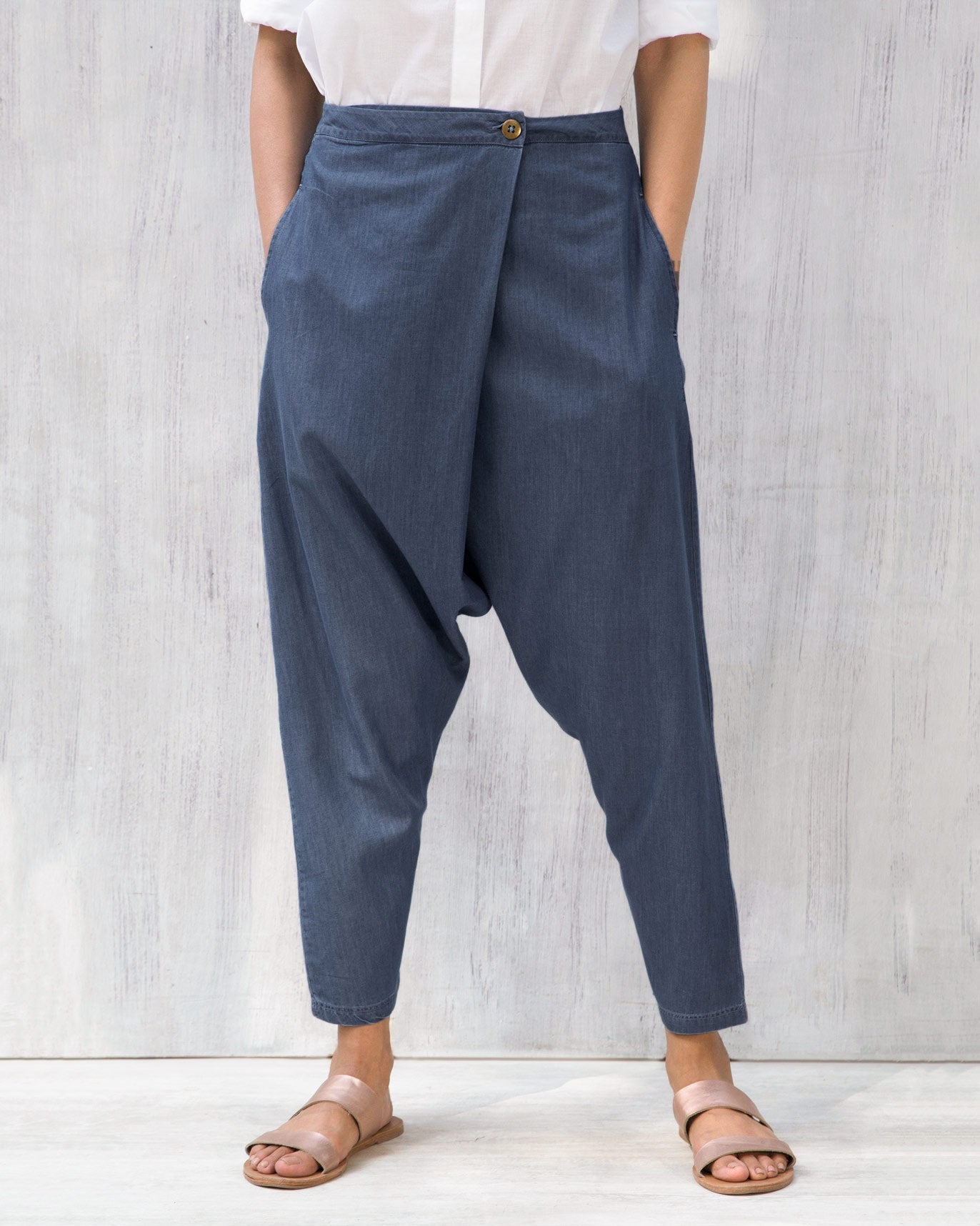 Jinan Slouchy Pants - Blue