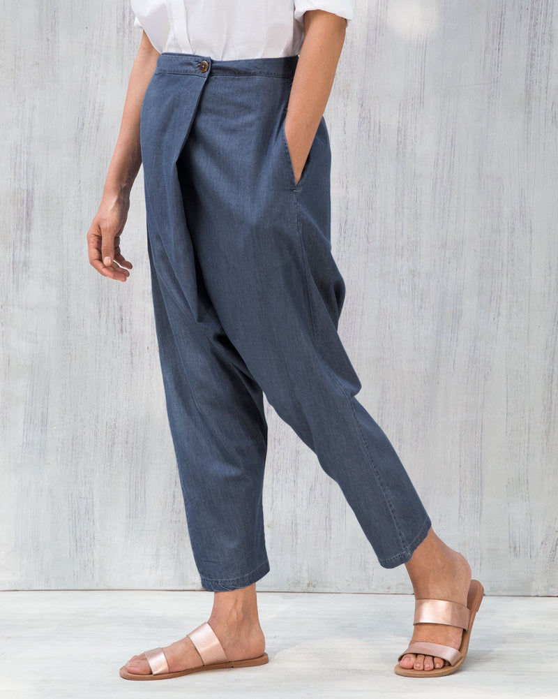 Jinan Slouchy Pants - Blue