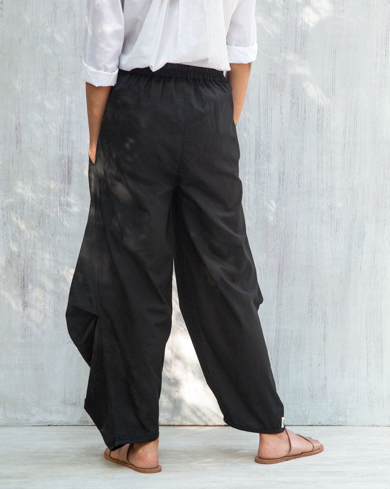 Boat Cropped Pants - Black