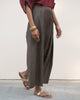 Pleated Flared Pants - Charcoal