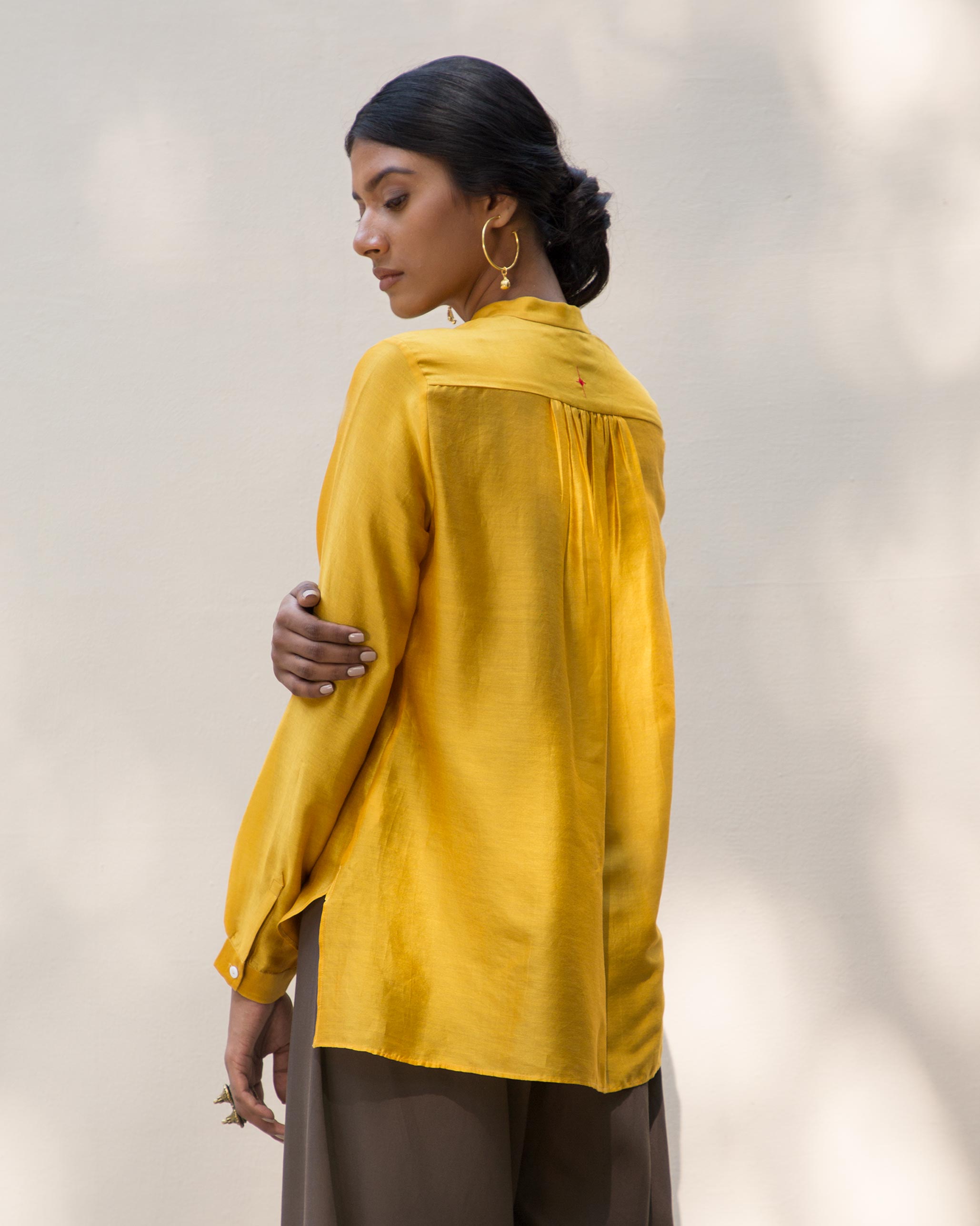 Mandarin Top - Yellow