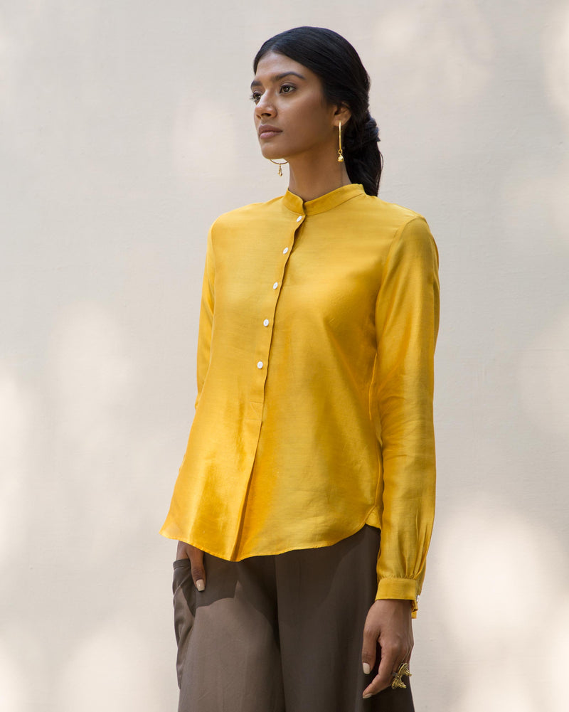 Mandarin Top - Yellow