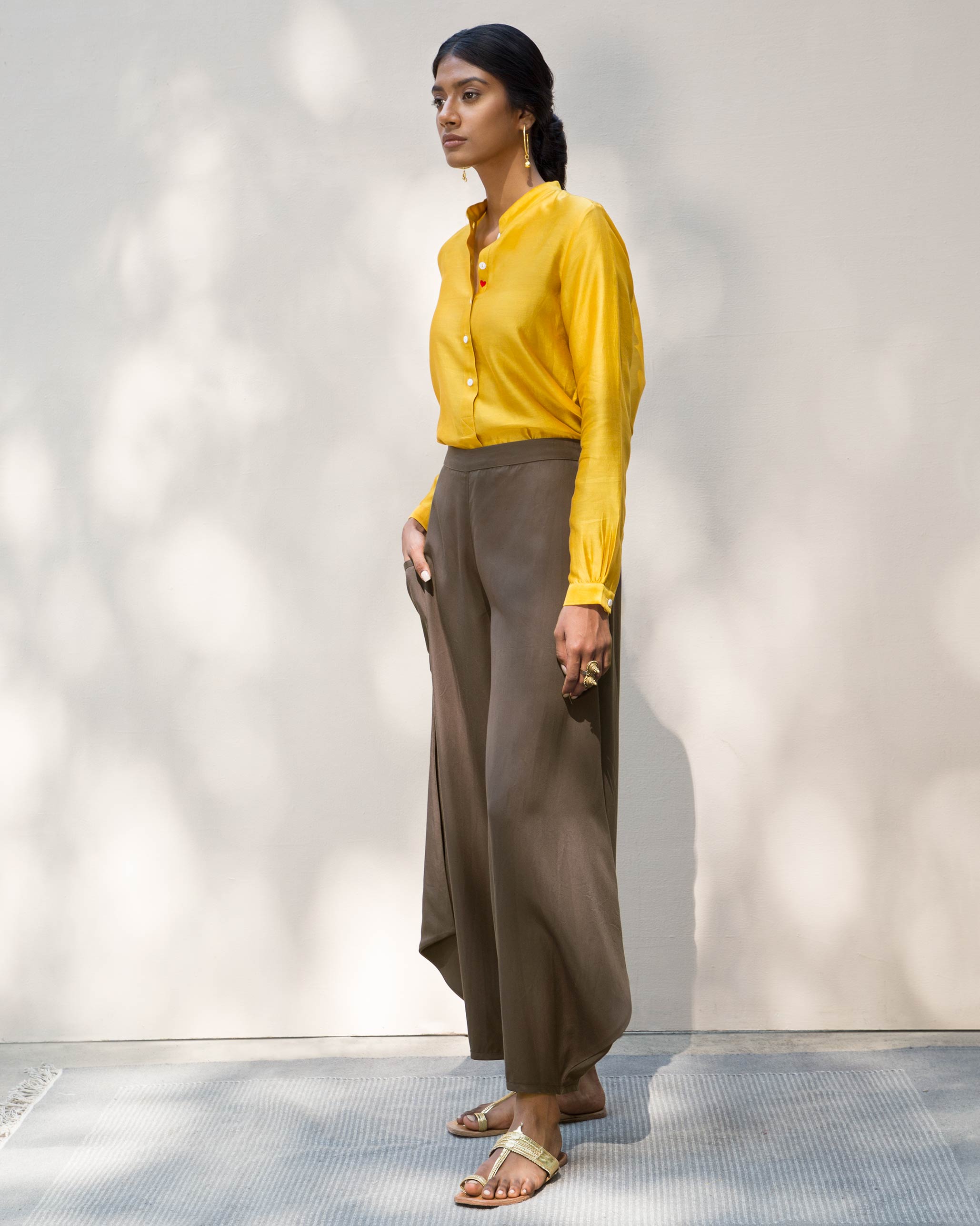 Mandarin Top - Yellow
