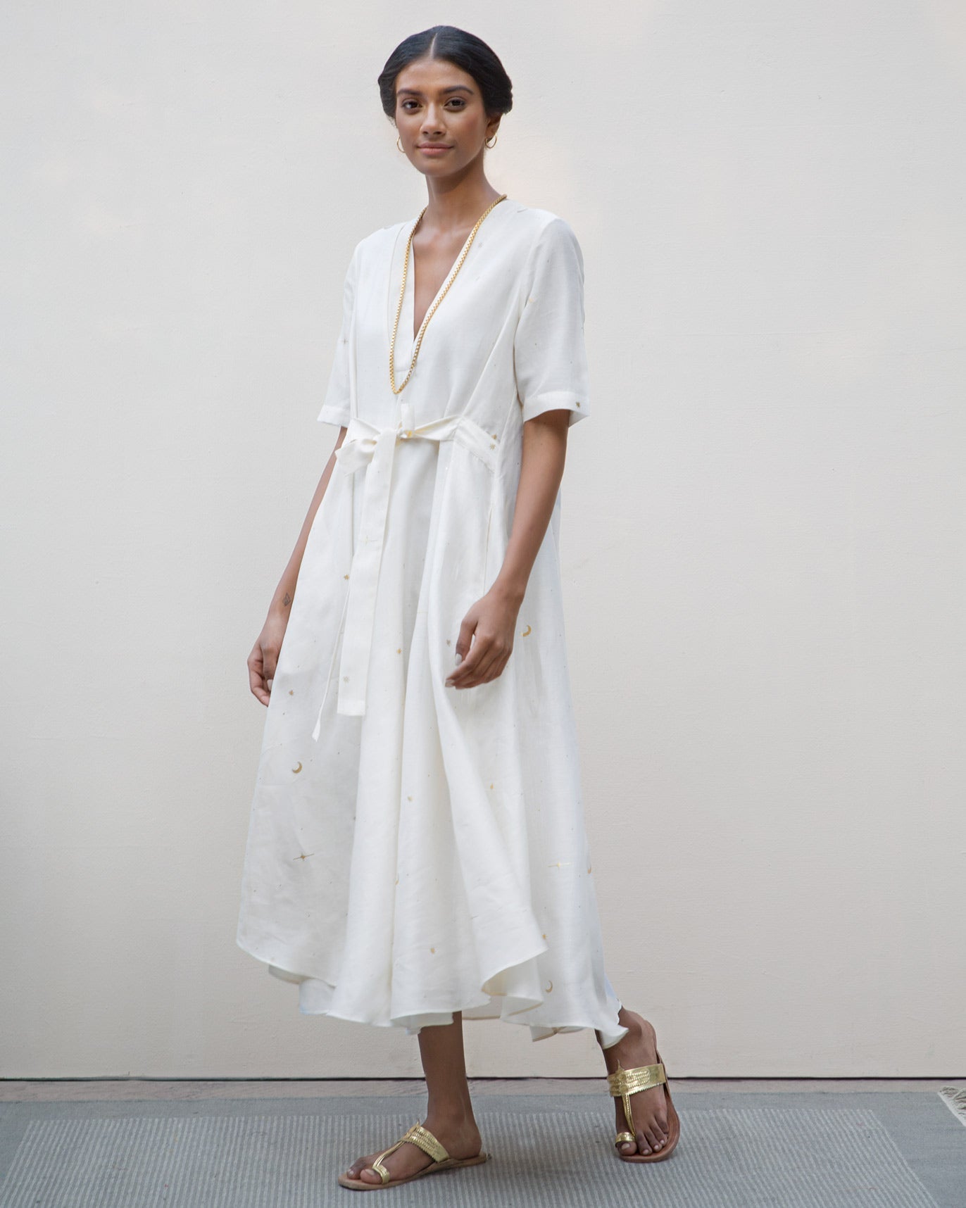 A-line Kurta - Ivory