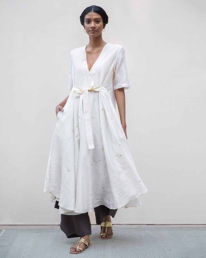 A-line Kurta - Ivory