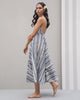 Empire Maxi Stripe Dress - Blue