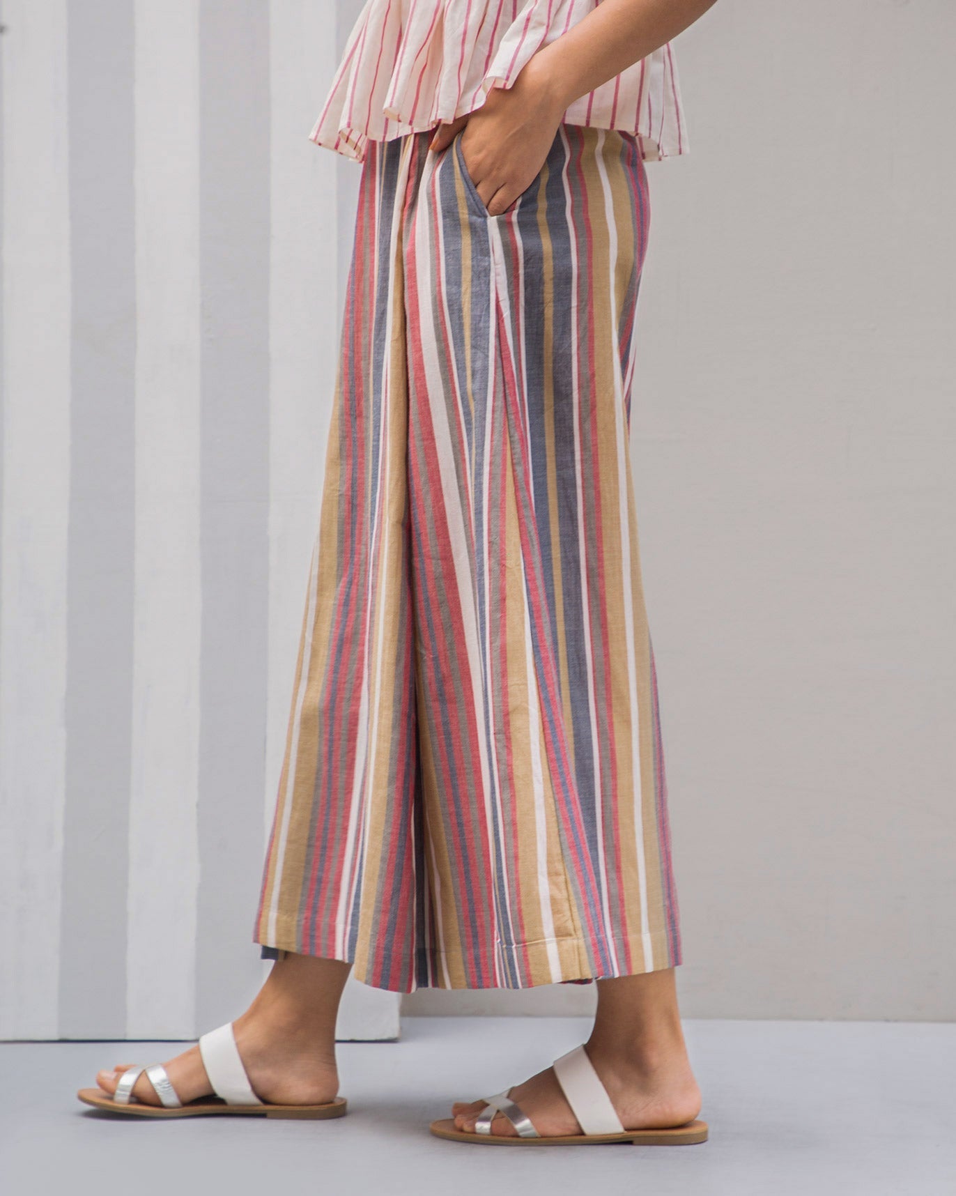 Divided Stripe Skirt