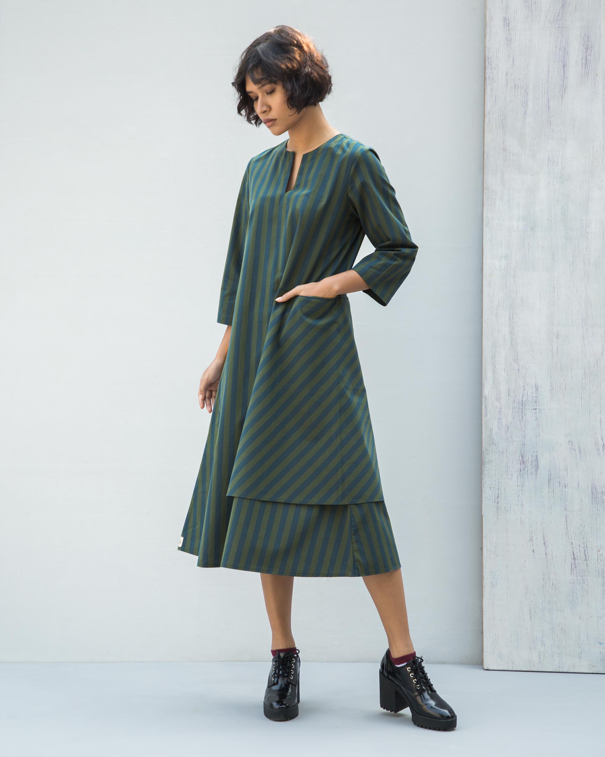 Compass Stripe Dress