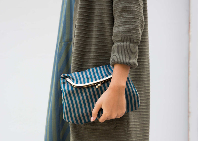 Isle Stripe Clutch