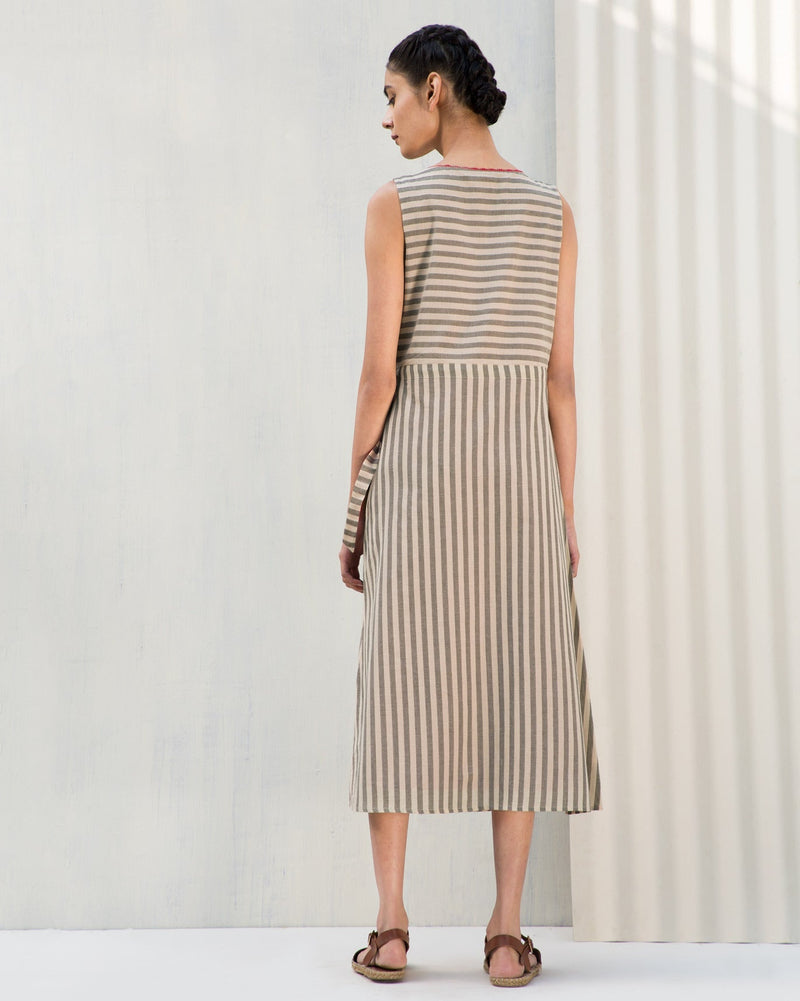 Overlap Side Tie Dress