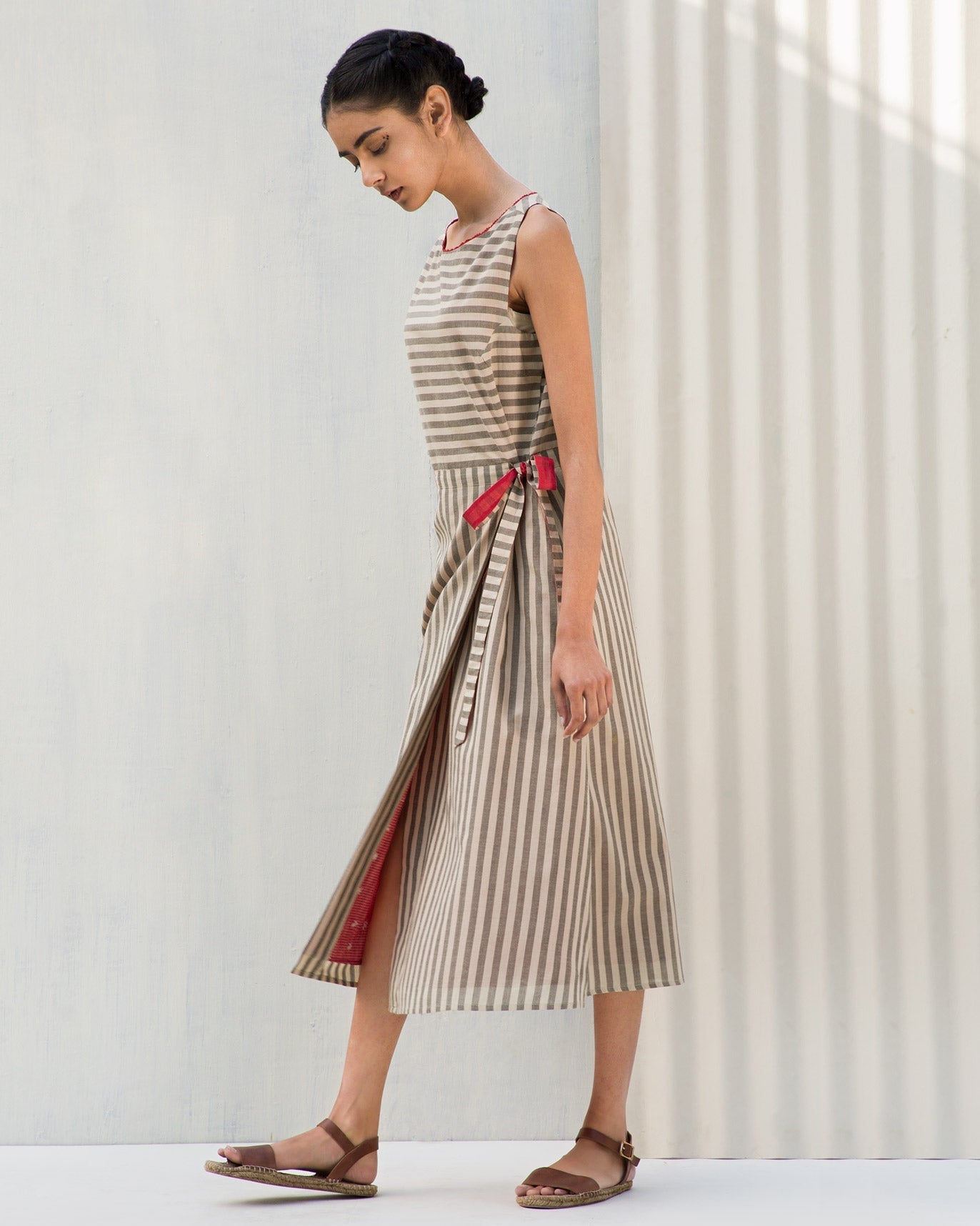 Overlap Side Tie Dress