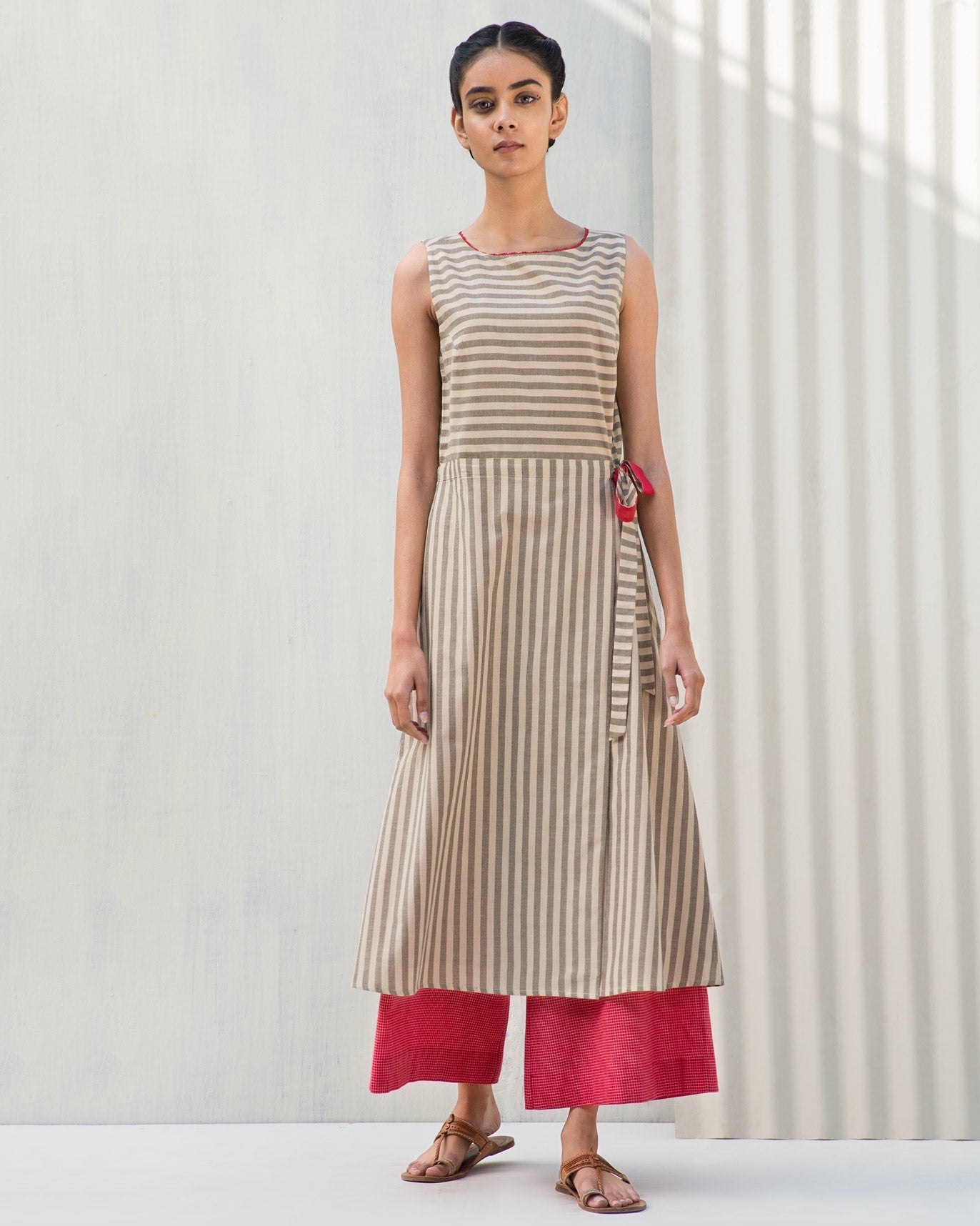 Overlap Side Tie Dress