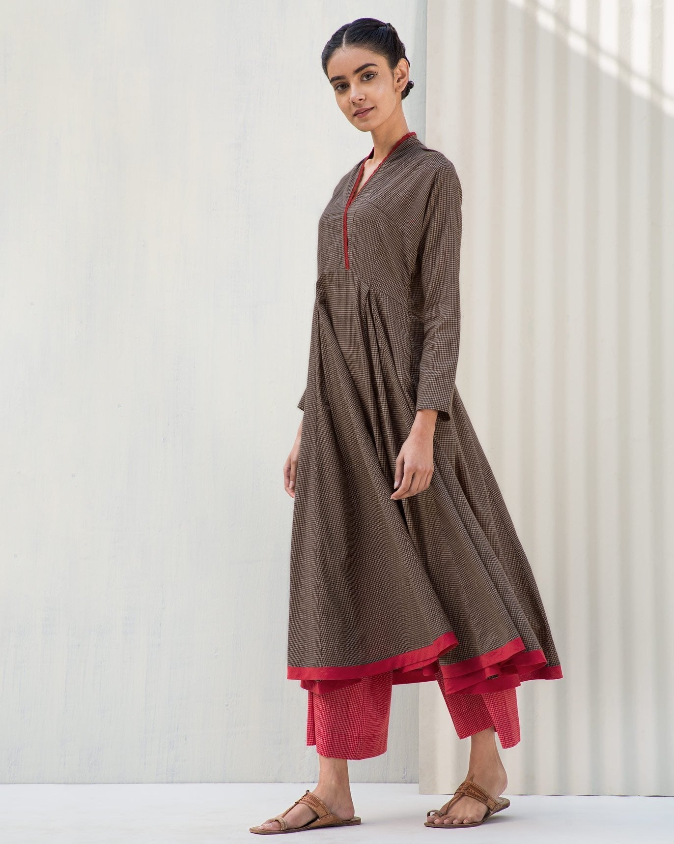 Fan Pleat Kurta