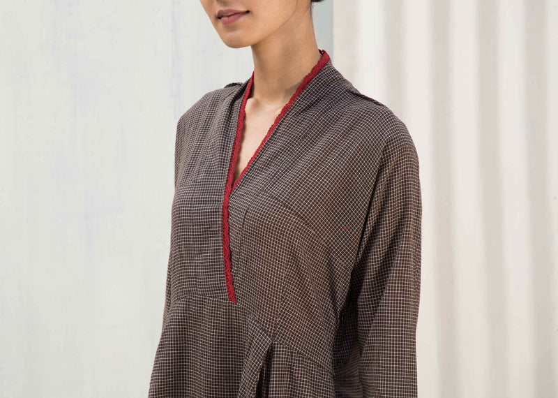 Fan Pleat Kurta