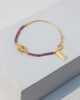 Conch Shell Garnet Bracelet