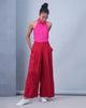 High Waist Pants - Red