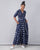 Nico Dress - Indigo & White