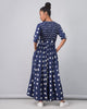 Nico Dress - Indigo & White