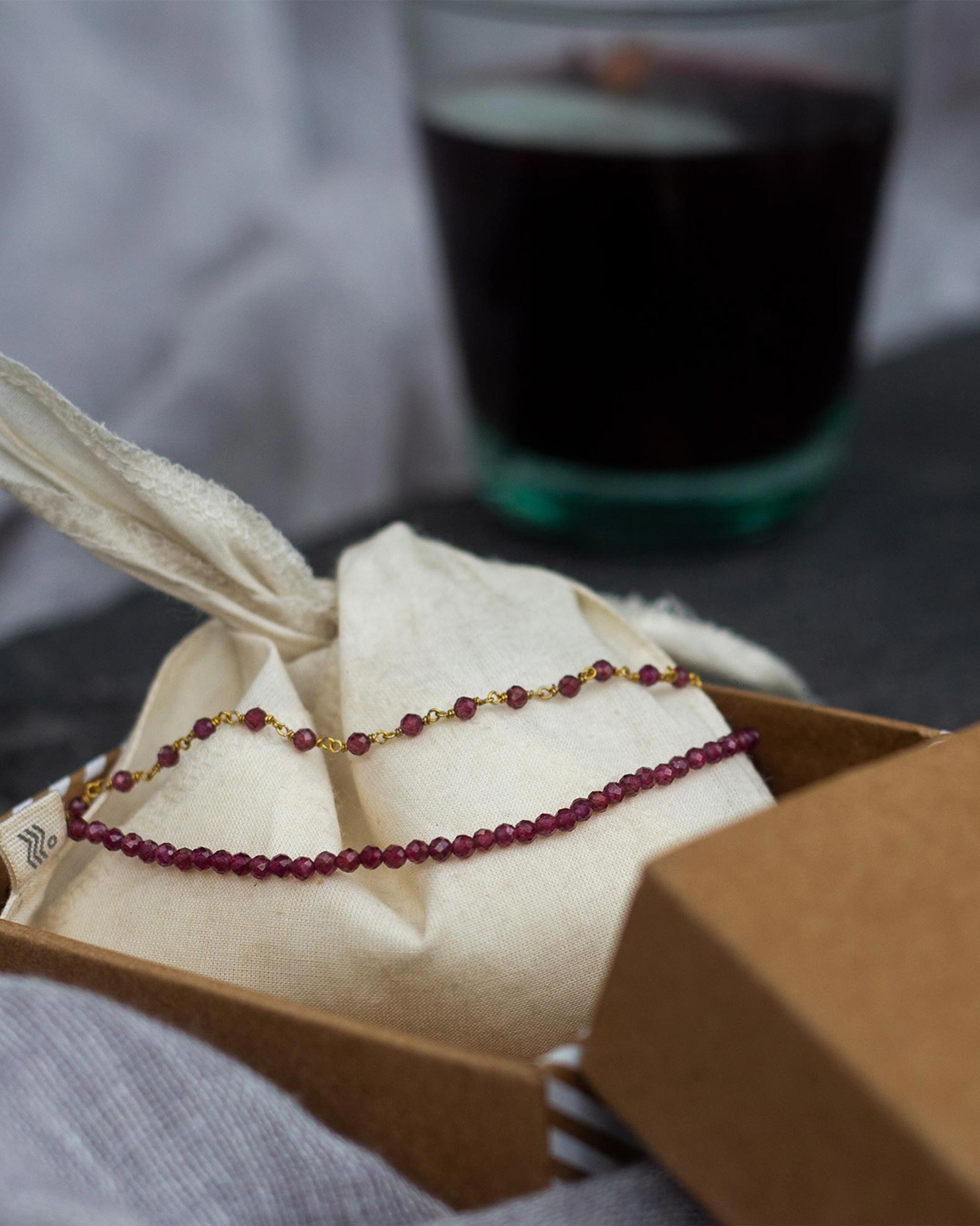 Layered Garnet Necklace