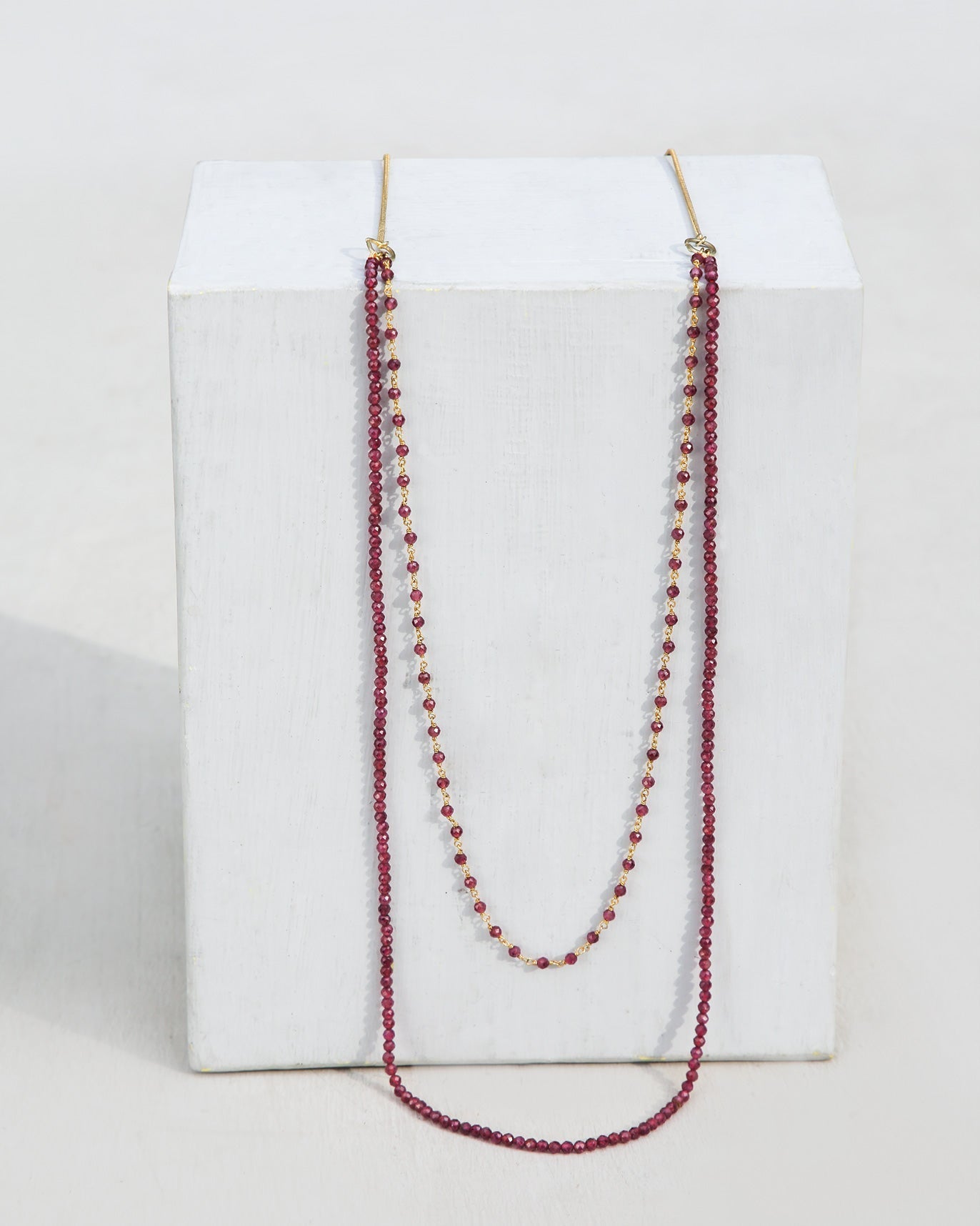 Layered Garnet Necklace