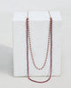 Layered Garnet Necklace