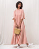 Rainy Season Dress - Pink & Ivory Stripe