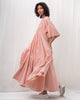 Rainy Season Dress - Pink & Ivory Stripe