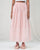A-line Stripe Skirt - Pink