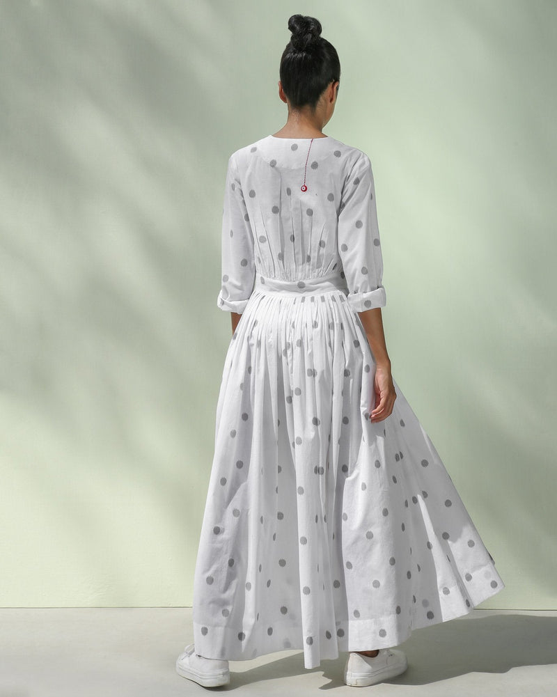 Nico Dress - Grey Ikat