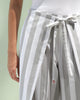 Overlap Pants - Grey Ikat