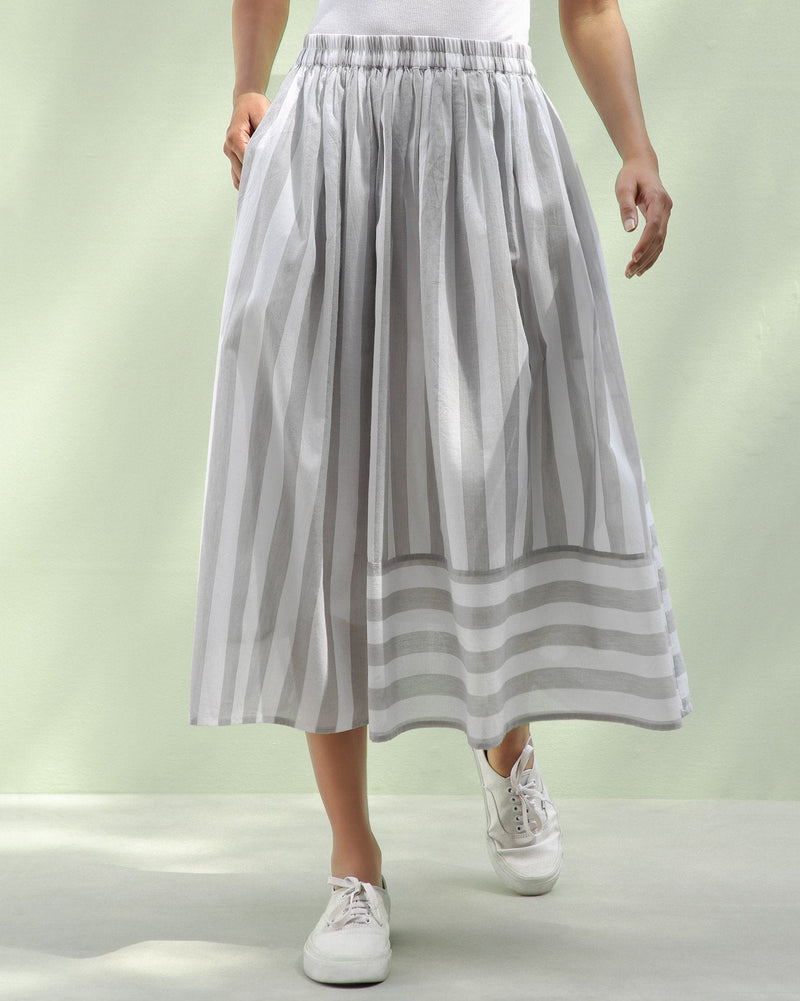 Panel Stripe Skirt
