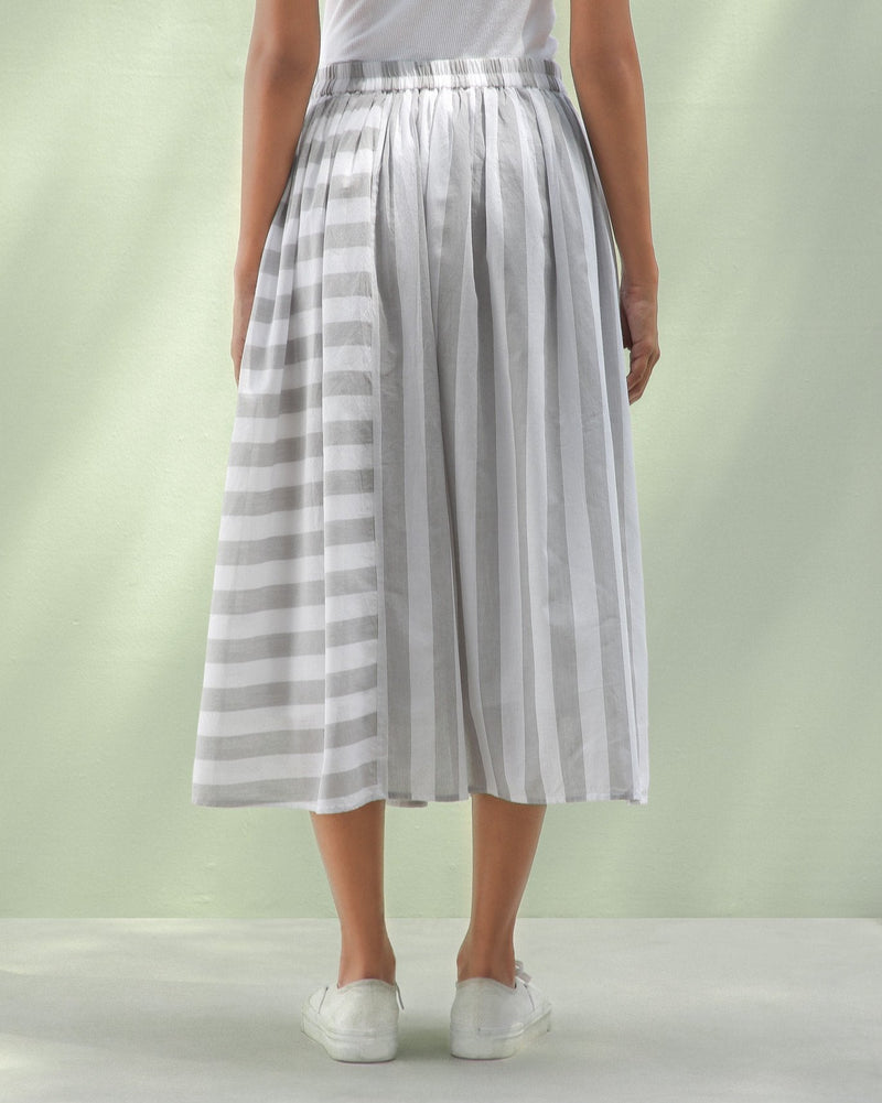 Panel Stripe Skirt