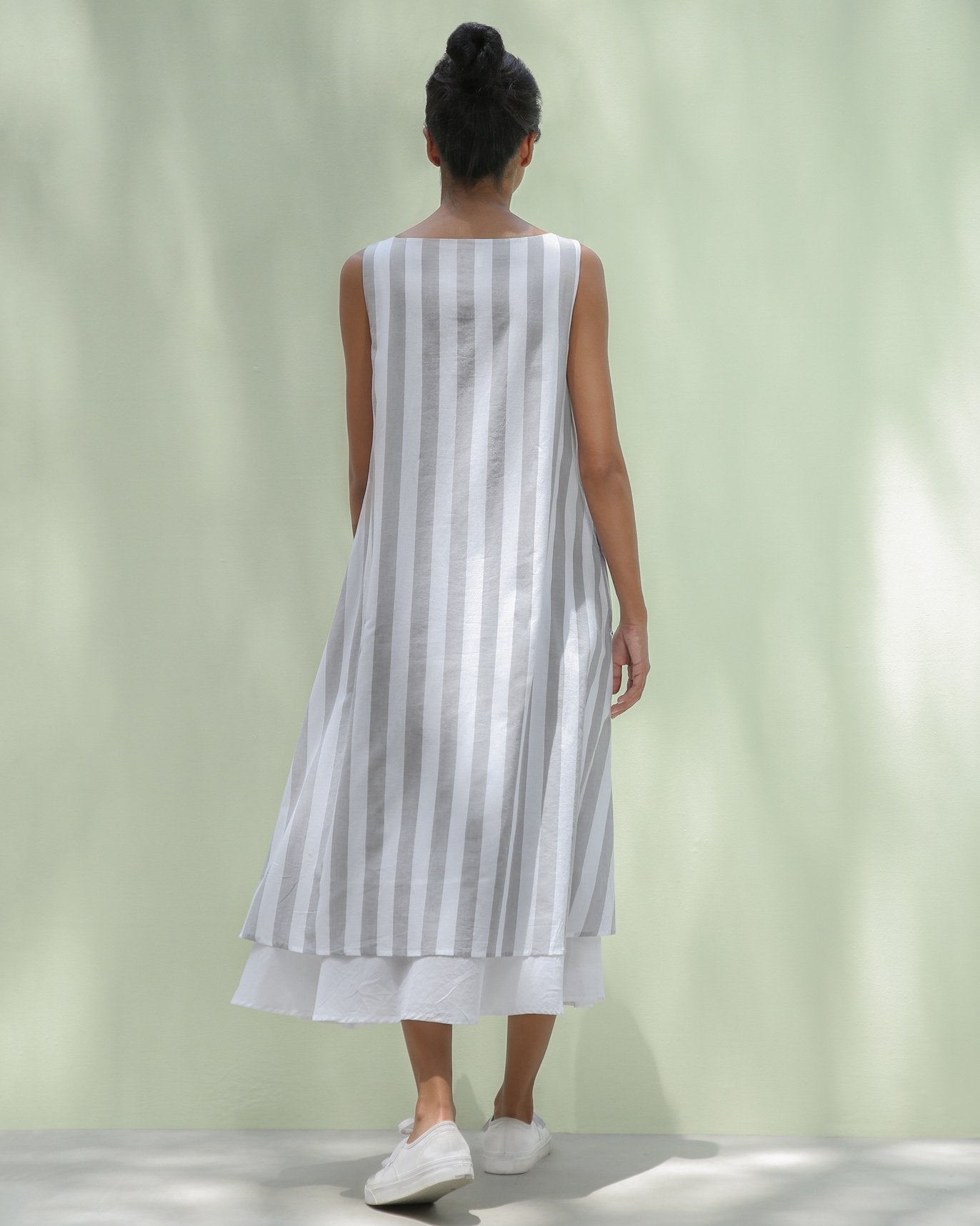 Double Layer Stripe Dress