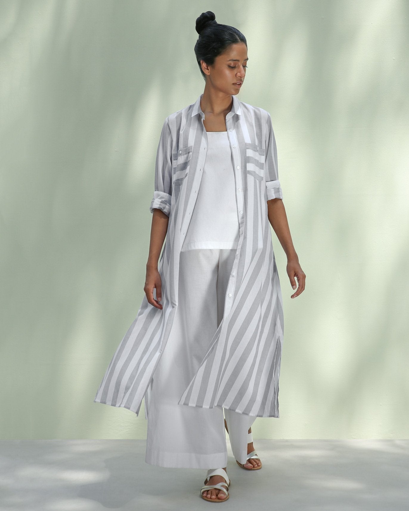 Patch Pocket Stripe Kurta