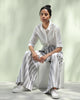 Overlap Pants - Grey Ikat