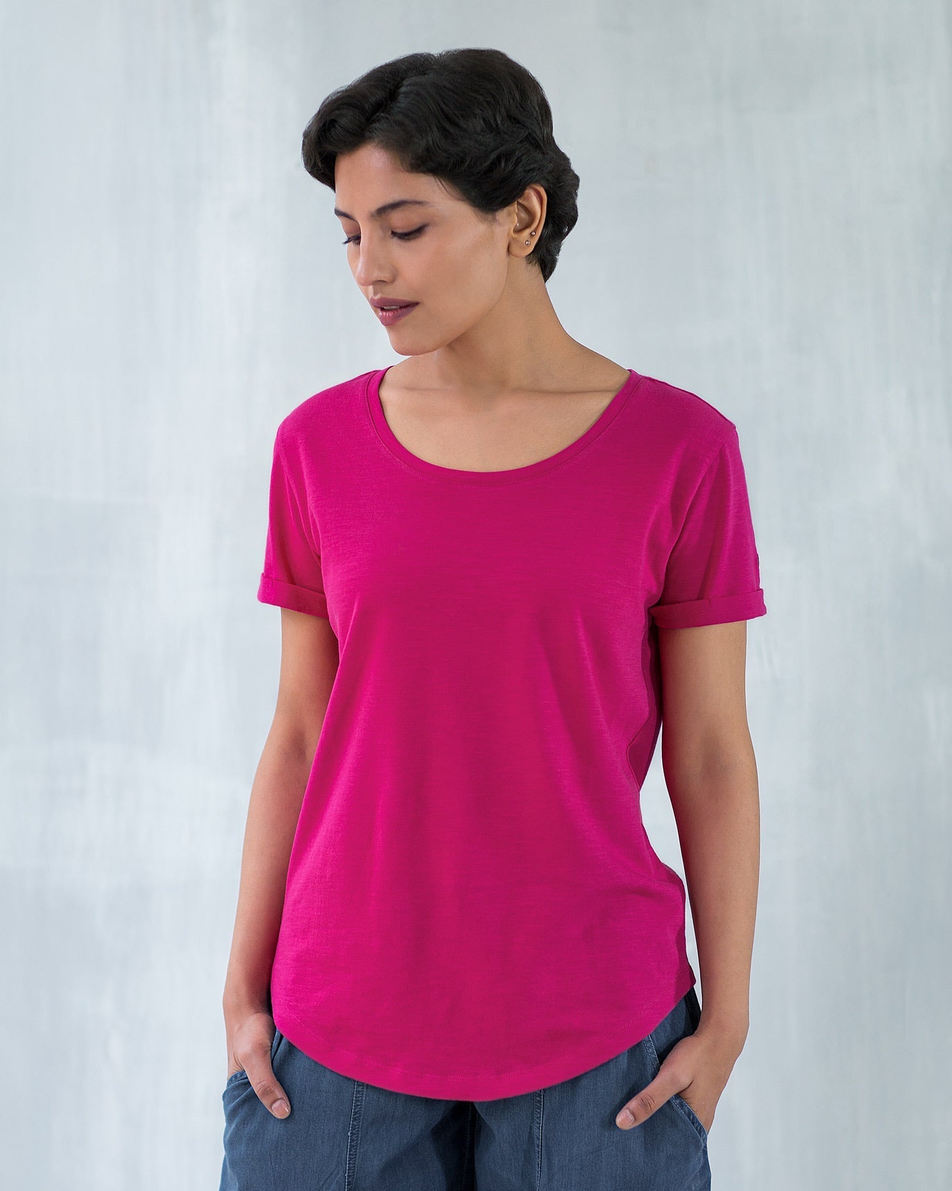 Basic T-shirt - Fuchsia