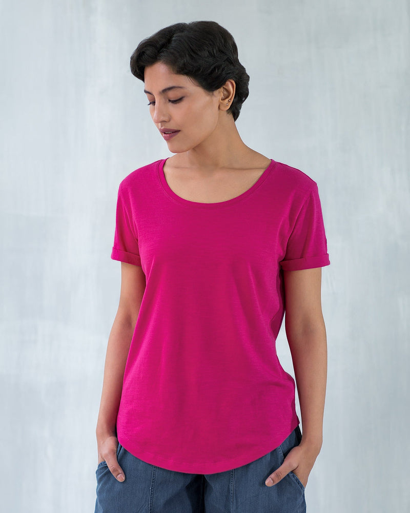 Basic T-shirt - Fuchsia