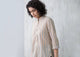 Mandarin Stripe Collar Top