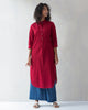 Basic Long Kurta - Red