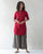 Basic Mid-length Kurta - Red